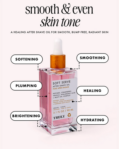 TRULY BEAUTY® | Soft Serve After Shave Oil | Aceite Suavizante para Después de la Depilación