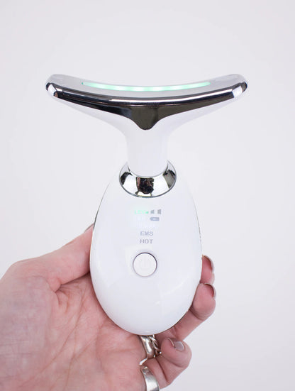 Masajeador Facial y de Cuello LED Reafirmante